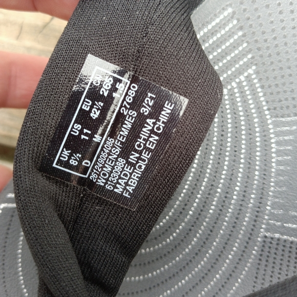 Clarks Cloudsteppers Arla Glison Fabric Wedge Sandal Black Flip Flops Size 11 - Picture 8 of 12